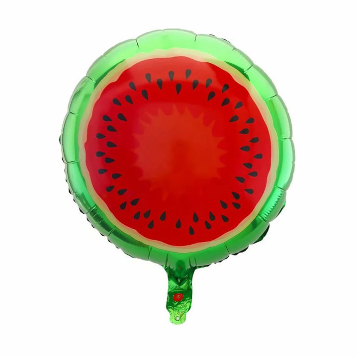 17 Inch Watermelon Shape Round Foil Balloon(Pack of 1)