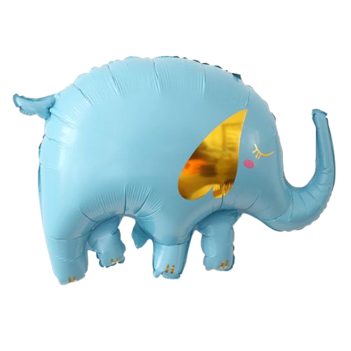 36'' Inch Baby Elephant Shaped Foil Balloon (Multicolor)  (Pack of 1)