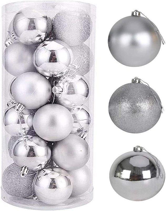 4cm Christmas Balls Pack of Silver Color (Pack of 10)