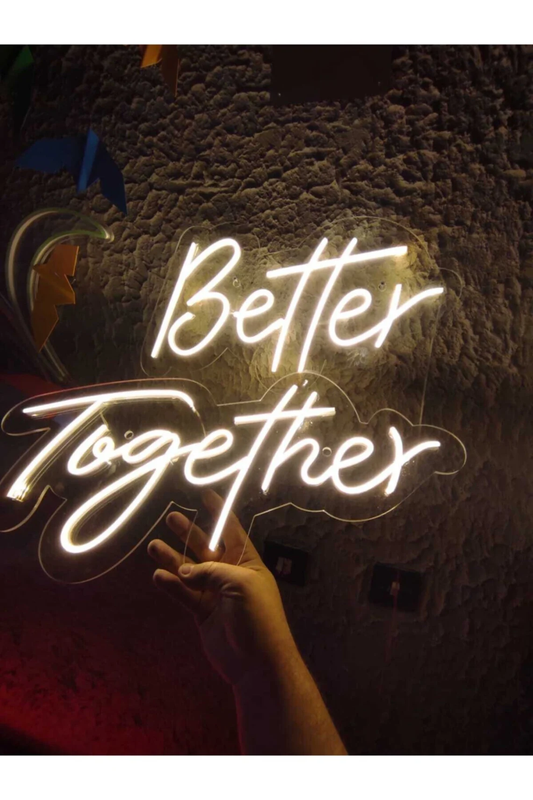 27 Inch Best Together Led Neon Light Sign (Warm White)(Pack of 1)