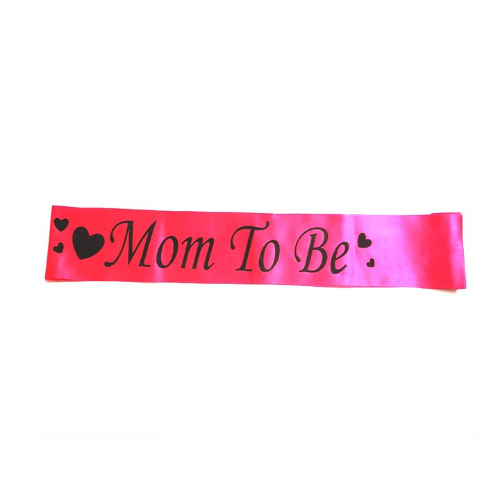 Mom To Be Printed Sashes (Pink)(Pack of 1)