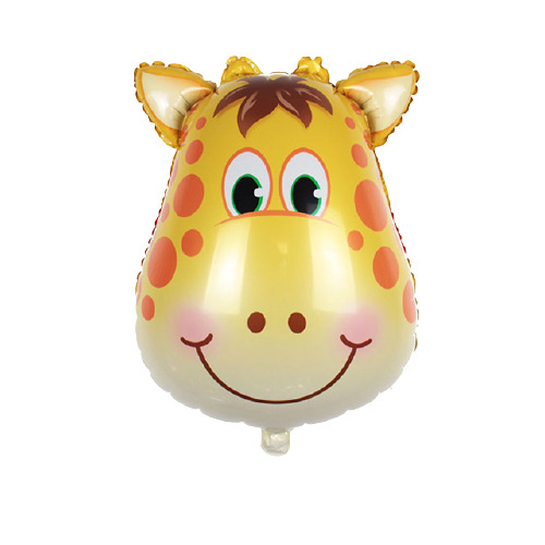 22 Inch Cute Giraffe Head Shape Foil Balloon (Multicolor) (Pack of 1)